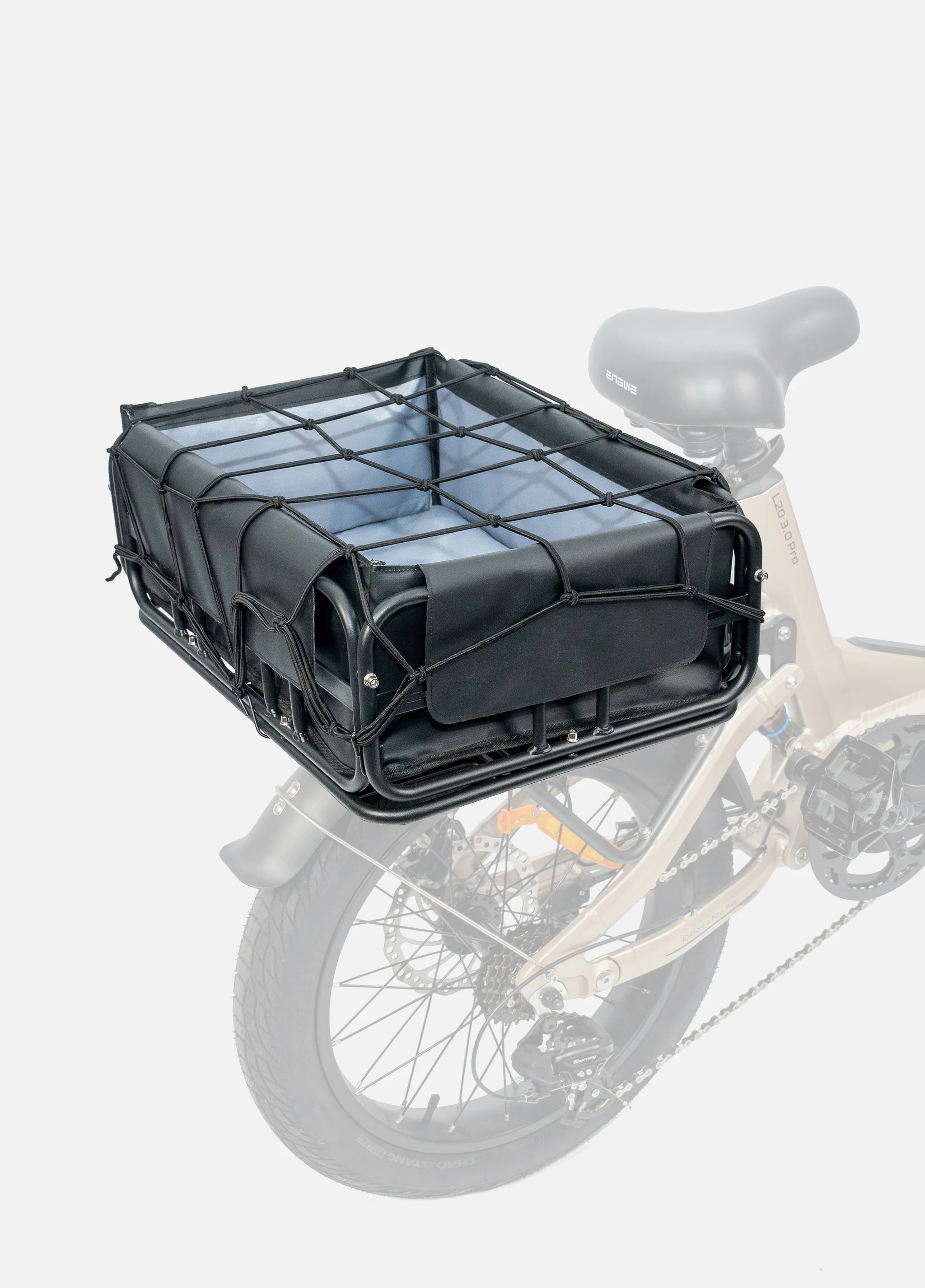 Set cestino posteriore per bicicletta